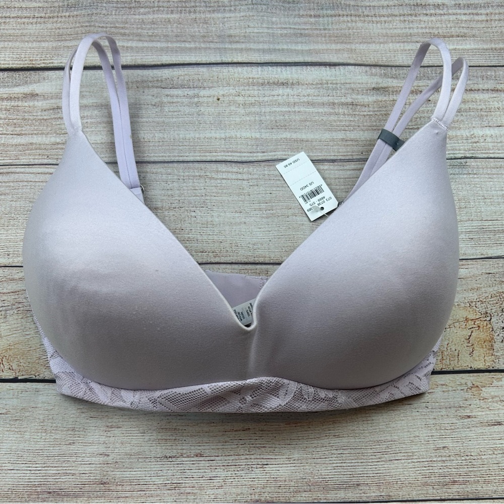 NWT Aerie Sunnie Bra Lavender 34DD Lace Trim